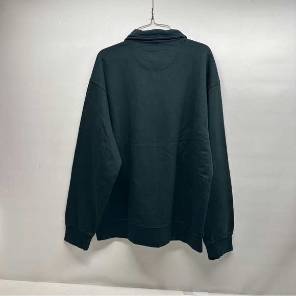 Flint and Tinder Forest Green Quarter-Zip Sweatshirt size XL nwt - Picture 2 of 8